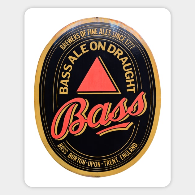 Badass Beer, restored enamel sign Magnet by JonDelorme